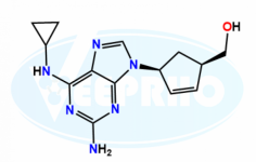 Abacavir EP Impurity A
Catalogue No. - VL760013
CAS No. - 136470-79-6
Molecular Formula - C14H18N6O
Molecular Weight - 286.33
IUPAC Name - ((1R,4S)-4-(2-amino-6-(cyclopropylamino)-9H-purin-9-yl)cyclopent-2-en-1-yl)methanol