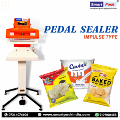 Smart Packaging Systems offers the best Foot Impulse Sealer. This Machine is used to seal PVC and Polyethene bags as well as other types of bags film. 