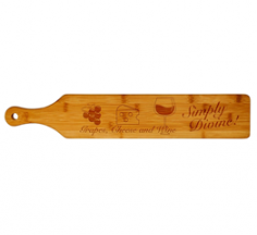 Our best bamboo paddle board is used by college sororities and fraternities use them for their Greek tradition as Pledge Paddles. Bamboo is certified renewable resource and eco-friendly.