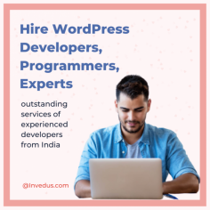 Invedus has a large pool of the best WordPress web developers in India. You are given the facility to audition and choose your favorite developer/s for your particular Project. Now with Invedus Outsourcing, enjoy significant savings by having experienced experts working from India offices. Learn more about hiring wordpress developers from India. 