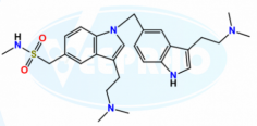 Sumatriptan EP Impurity H
Catalogue No. - VL950008
CAS No. - 1391052-59-7
Molecular Formula - C27H37N5O2S
Molecular Weight - 495.69
IUPAC Name - 1-(3-(2-(dimethylamino)ethyl)-1-((3-(2-(dimethylamino)ethyl)-1H-indol-5-yl)methyl)-1H-indol-5-yl)-N-methylmethanesulfonamide