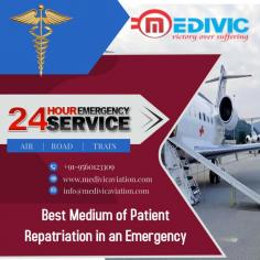 Medivic Aviation Air Ambulance Service in Chennai provides all safety measures and precautions in the aircraft for stress-less patient shifting purposes. So whenever you searching for the finest emergency medical transport service then you should just take our service and safely move your patient. 
More@ https://bit.ly/2UO1nYz
