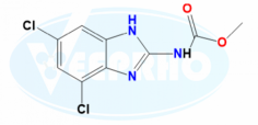 Albendazole EP Impurity J
Catalogue No. - VL960013
CAS No. - 946498-41-5
Molecular Formula - C9H7O2N3Cl2
Molecular Weight - 260.07
IUPAC Name - Methyl (4,6-dichloro-1H beno(d)imidazole-2-yl)carbamate
Synonyms - Albendazole BP Impurity J