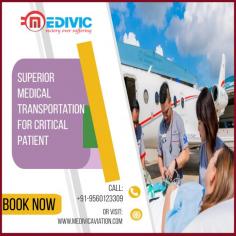 Medivic Aviation Air Ambulance Service in Indore provides urgent patient transfer from one hospital to another hospital with the bed to bed service at the minimum time as all over in India. We offer the best emergency and non-emergency medical transport service with all matchless pre-medical care.  
More@ https://bit.ly/3yZhkdd