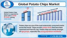 The global potato chips market is driven by the shifting food Distribution Channel of the masses, highly consolidated, with major players such as General Mills, Kellogg's Company.