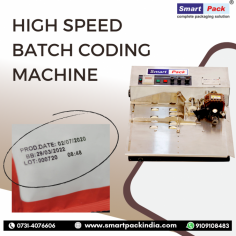 Batch coding machines are mainly used for printing batch numbers, manufacturing dates, expiration dates, retail price, and other information on their plain or laminated and varnished labels, cartons, poly pack bags, Pouches, tin bottoms, cotton bags, bottles, jars, or any solid surfaces in all over India.