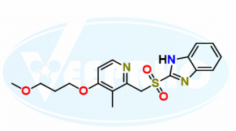 Rabeprazole EP Impurity A
Catalogue No. - VL970007
CAS No. - 117976-47-3
Molecular Formula - C18H21N3O4S
Molecular Weight - 375.44
IUPAC Name - 2-[[4-(3-Methoxypropoxy)-3-methyl-pyridin-2-yl]methylsulfonyl]benzoimidazole
Synonyms - Rabeprazole Related Compound D / Rabeprazole Sulfone