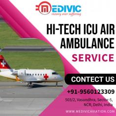 Medivic Aviation Air Ambulance Services in Delhi is rendering on-call aid and 24x7 hours available for shift any emergency patient from your current location to any city hospital in India and worldwide. We confer top-class medical facilities with upgraded medical apparatus and skilled MD doctors with an expert medical crew to save proper care of them at the time of relocation.

Website: https://www.medivicaviation.com/