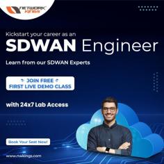 Software-Defined Wide Area Network (SD-WAN) certification is meant for the individuals who want to become the best at configuring, managing, administrating and using WAN technologies. In the era of increased use of virtualization, get SD-WAN training to operate medium-sized and large-sized networks in a business organization. The SD-WAN course is a full-fledged online course that involves the use of software for management, services and connectivity. Put your best in-demand skills forward to secure a networking job. 

https://www.nwkings.com/courses/sd-wan/