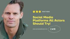 Actor Julian Brand shares some social media platforms that all actors should try to grow at good pace. And moreover to connect with fans directly.

Read More: https://actorjulianbrand.com/tips/social-media-platforms-all-actors-should-try/