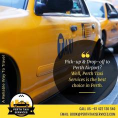 If you’re searching for top taxi services in the Perth area, we offer a range of passenger transport solutions in and around Perth and Western Australia. You’ll enjoy a safe and reliable service that caters to all your needs—a vehicle service ideal for both vacationers and business travelers. We’re able to assist with wheelchair transfers and medical appointments, along with oversized loads that include surfboard or fishing equipment.
www.perthtaxiservices.com