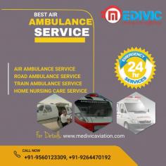 Medivic Aviation Air Ambulance in Raipur offers the round clock for medical evacuations possible for the safest patient transportation. Our healthcare teams and doctors are very helpful they provide the best care to the patient while the shifting hours.  
More@ https://bit.ly/3qFhmVn