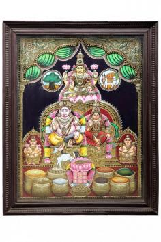 Kubera and Lakshmi Tanjore Painting

Often worshipped together, Kubera and Lakshmi are the pair of divine beings who are said to bring wealth, prosperity and more. Associated with auspiciousness, Lakshmi is the manifestation of fortune itself.

Kubera and Lakshmi: https://www.exoticindiaart.com/product/paintings/kubera-and-lakshmi-tanjore-painting-traditional-colors-with-24k-gold-teakwood-frame-gold-wood-handmade-made-in-india-paa146/

Tanjore Painting: https://www.exoticindiaart.com/paintings/tanjore/

Indian Paintings: https://www.exoticindiaart.com/paintings/

#indianart #lakshmikubrathanjavurpainting #lakshmikubratanjorepainting #indianpaintings #paintings #walldecor #tanjorepainting #thanjavurpainting #traditionalpainting #handmade #handmadepainting #wallart #homedecor #kuberapainting #lakshmipainting #southindian #southindianpainting #godpainting #hindugod #goddesspainting Kubera and Lakshmi Tanjore Painting

Often worshipped together, Kubera and Lakshmi are the pair of divine beings who are said to bring wealth, prosperity and more. Associated with auspiciousness, Lakshmi is the manifestation of fortune itself.

Kubera and Lakshmi: https://www.exoticindiaart.com/product/paintings/kubera-and-lakshmi-tanjore-painting-traditional-colors-with-24k-gold-teakwood-frame-gold-wood-handmade-made-in-india-paa146/

Tanjore Painting: https://www.exoticindiaart.com/paintings/tanjore/

Indian Paintings: https://www.exoticindiaart.com/paintings/

#indianart #lakshmikubrathanjavurpainting #lakshmikubratanjorepainting #indianpaintings #paintings #walldecor #tanjorepainting #thanjavurpainting #traditionalpainting #handmade #handmadepainting #wallart #homedecor #kuberapainting #lakshmipainting #southindian #southindianpainting #godpainting #hindugod #goddesspainting 