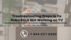 Roku streaming devices, including TV, stick, and box, are a gateway to enjoy internet channels. It becomes vital at times to troubleshoot the device with more advanced actions to get it back in life. Sometimes a situation comes when you may feel the Roku Stick Not Working on TV. The first thing to try is, of course, restart both the T.V and the Roku stick. In case the issue is not resolved, then you should try some more troubleshooting steps given in article or call our Experts at +1-844-521-9090
