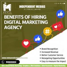 Digital marketing is the component of marketing that uses the internet and online-based digital technologies such as desktop computers, mobile phones, and other digital media and platforms to promote products and services. 

Our Services:-  
1) SEO Consultancy
2) Competitor Analysis
3) Social Media Marketing