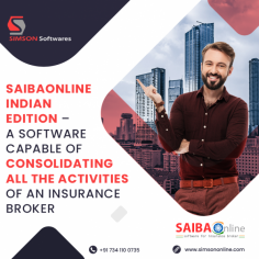 SAIBAOnline Indian Edition is an insurance brokerage software, capable of consolidating all the activities of an insurance broker. We provide our customers with high functionality and feature-rich software for insurance brokers in India. Simson Softwares Private Limited is a reputed company that provides insurance broker software solutions in India. Majority of the insurance brokers are using our software in India. If you have any queries regarding our software, we also provide an online demonstration of our software.