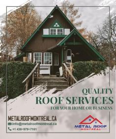 Roofing Companies Montreal is dedicated to the superb installation of steel roofs

We provide the best Steel Roof Installation Montreal according to the weather patterns. Our team for Steel Roofing Installation Montreal is well supervised in using tailored approaches for installing a system that provides strong roofs which will attract the attention of your neighbor and friends. Click here for more info: https://metalroofmontreal.ca/
