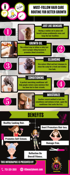 Get The Best Hair Growth Products

We understand that hair loss is affected by people worldwide and, many causes can contribute to alopecia. Our team’s first goal in hair rehabilitation is to get the scalp healthy and then focus on growth. Send us an email at support@ktbeautyboom.com for more details.