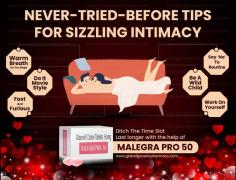 Intimacy can be made unique every time you do it considering you both put equal and constant efforts in it. There are several ways to make love life exciting. Consuming Malegra Pro 100 is one such way that helps men to last longer in bed hence you can fulfill all your wild fantasies and make love for hours.  
Click Here To Buy
https://globalgenericpharmacy.com/malegra
