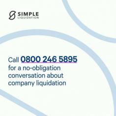 Simple Liquidation is not an intermediary, broker or sales company, we're an experienced team of insolvency professionals with over 30 years’ experience and a wealth of knowledge and experience in dealing with liquidating any size of business. We help directors to meet their obligations and do all we can to reduce the stress of dealing with an insolvent company. 

Call us on 0800 246 5895 for a no-obligation conversation, and we'll advise you of the best course of action for you and your business. www.simpleliquidation.co.uk

Learn More - https://www.simpleliquidation.co.uk/

