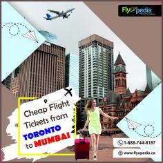 Flyopedia has exciting deals in store for you. We provide fabulous holiday packages to popular destinations in India and guarantee air tickets at a pocket-friendly rate, including cheap flight tickets from Toronto to Mumbai.