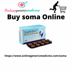 Buy Soma Online (Carisoprodol) Without a Prescription at Online Generic Medicine get medicine delivered in the USA, UK & Australia, and muscle conditions pain or injury who specializes in relieving chronic pain through Chiropractic in San Diego available overnight delivery.  https://www.onlinegenericmedicine.com/soma

