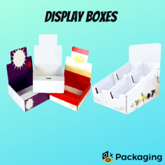 Display Boxes in different shapes can enhance customer interaction with your brand. OXO Packaging provides a high-quality display box. Order your boxes with the lowest MOQ without shipping charges. 