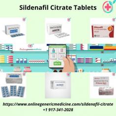 Sildenafil Citrate is a treatment for male erectile dysfunction. For more information on the medication, please visit the Online Generic Medicine 
Visit – https://www.onlinegenericmedicine.com/sildenafil-citrate
