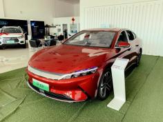 Introduced at the Shanghai Auto Show in 2019. The BYD Han is a mid to large luxury sedan, that started shipment and deliveries sometime in 2020. 

This 4-door EV is available in two configurations; battery electric and plug-in hybrid. The battery electric vehicle (BEV), has a single speed automatic transmission. The plug-in hybrid (PHEV) model, is equipped with a 6-speed dual clutch transmission. 

For further details about the vehicle(s) mentioned, be sure to click the image.