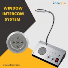 Window intercom system provides a means of communication for two people conducting business on either side of a security window, such as at a bank, theatre, or law enforcement facility. It is a reliable flexible security and ticket booth communication unit with high-quality audio and durability. 
Visit -  https://unikcctv.com 
