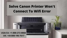 Are you trying to solve canon printer won't connect to wifi? Do you need expert help? Then dial the helpline number USA/Canada: +1-888-272-8868, UK: +44-808-196-7617 and share your issue with us. We will listen to your requirements carefully and then provide you with the suitable solution. For more information go through the website Printer Offline Error.
https://printerofflineerror.com/canon-printer-wont-connect-to-wifi/