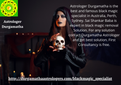Astrologer Durgamatha is the best and famous black magic specialist in Australia, Perth, Sydney. Sai Shankar Baba is expert in black magic removal Solution. For any solution contact Durgamatha Astrologer and get best solution. First Consultancy is free.