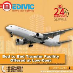 Medivic Aviation offers a low amount emergency charter Air Ambulance Service in Bhopal to rapid shift service from one city medical treatment center to another with all needy medical tools and expert medical panels with skilled MD doctors to save the patient's life. We serve transparent services with effective medical aids to all age-ill patients.

Website: https://www.medivicaviation.com/air-ambulance-service-bhopal/