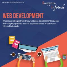 When it comes to having a great online platform for your business, web development is a crucial part that helps in making a website perfect from all aspects. Swayam Infotech offers custom website development services that help in grabbing the attention of users.