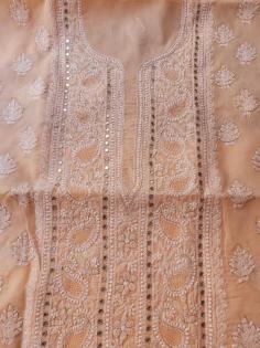 Check out the latest range of chikankari kurti material or chikankari unstitched suits in various designs. Choose from a wide collection of chikankari at Chikangali.	