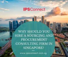 Why should you hire a sourcing and procurement consulting firm in Singapore? Sourcing firms like IPS Connect can help you improve supplier relationships and streamline your operational experience while simplifying your supply chain. You can reduce your supplier spend and remain profitable when you hire an experienced procurement consulting firm to develop a strategy aligned with your business goals. As a trusted leader in the sourcing and procurement industry, IPS Connect guides clients in spending their funds wisely. To learn more about our sourcing and procurement solutions, get in touch with us today.