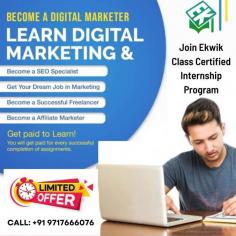 Need to learn Digital Marketing  course for get guaranteed job!
Join the 10-Week Advanced Digital Marketing Certification Course in Laxmi Nagar , Delhi by Ekwik classes and get involved experience that will make you an Expert in the this field.
✍️Enroll Now: 
