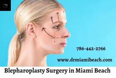Blepharoplasty, commonly called eyelid surgery, is a cosmetic procedure that adjusts the shape of the eyelids and restores a bright, youthful eye appearance. Dr. Miami Beach will work to give you a completely natural eyelids appearance that is attractive and leave you looking and feeling your best. Contact us for Blepharoplasty surgery in Miami Beach today!
