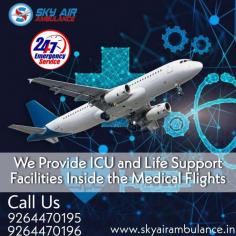 Easily hire top-class Sky Air Ambulance in Kolkata with all kinds of advanced medical facilities for reliable transfer of a very critically sick patient under the control of an experienced ICU MD doctor.

Web@ http://bit.ly/2vlmrFR
