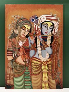 Love Radha Krishna Handmade Painting

Radha and Krishna, the couple whose love has inspired poetry, dramas, dance, and stories that mothers tell their children. Such is the divine sweetness of the duo that no art form is devoid of its presence. In this gorgeous oil painting, Radha- Krishna is shown in close proximity, looking mesmerizing and mesmerized at the same time. 

Radha Krishna: https://www.exoticindiaart.com/product/homeandliving/36-x-24-engrossed-in-love-radha-krishna-handmade-hla442/

Wall Decor: https://www.exoticindiaart.com/homeandliving/decor/walldecor/

Home and Livings: https://www.exoticindiaart.com/homeandliving/

#indianart #art #handmade #handmadepaintings #paintings #radhakrishna #hindugod #hindugoddess #goddessradha #homeandliving #radhakrishnalove #wallart #oilpaintings 