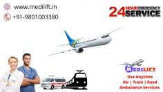 If you are attempting to obtain the most suitable Air Ambulance for the instant & secure shifting of your unwell patient from Dibrugarh to Delhi or other cities in India. Then Medilift Air Ambulance in Dibrugarh is the only one that transfers the patient from one place to another with medical assistance, you can call @ 9801003380 for more info.
More@ https://bit.ly/38nKOdk
