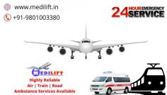 Medilift Air Ambulance is conducting Hi-tech private Air Ambulance at the lowest price. We serve the best medical equipment to needy patients during transfer. Medilift Air Ambulance in Guwahati provides 24/7 days of emergency service for patient transportation.
More@ https://bit.ly/39511UJ
