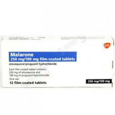 Malarone is an antimalarial drug prescribed by doctors for the prevention and treatment of Malaria. It is a well known treatment for malaria. Buy Malarone Tablets Online from Pharmacy Planet in the UK