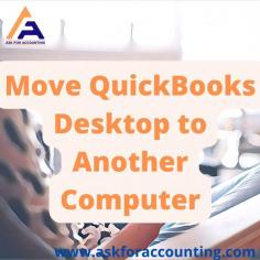 If you are using a QuickBooks Desktop US edition any version as a single user, move or reinstall QuickBooks Desktop to another computer. You can use the Migrator Tool to move QuickBooks Desktop, before moving you need to setup the Migrator Tool and use it https://www.askforaccounting.com/transfer-quickbooks-to-new-computer-without-cd-follow-these-9-steps/

#quickbooksdesktop #quickbooksmove #quickbooksmigrate #migratortool