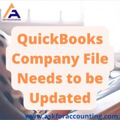 If you're getting an issue company file needs to be updated when opening a company file. Get in touch today to get started to fix the QuickBooks company file that needs to be updated issue. Update the company file, this will take some time, and stay on top of your finances. If you could please let us know when would be a good time for you to make the change, that would be much appreciated https://www.askforaccounting.com/quickbooks-the-company-file-needs-to-be-updated/