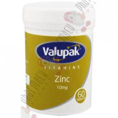 A deficiency of zinc can cause many health problems. Valupak Zinc Tablets make your immune system strong and is good for skin and hair. Buy Valupak Zinc Tablets Online from Pharmacy Planet in the UK.