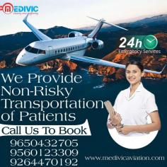 Medivic Aviation provides high-class emergency charter Air Ambulance Service in Patna to transit an emergency non-emergency patient through charter aircraft, commercial flights, train ambulance, and road ambulance service to another city. We confer a very securely bed-to-bed shifting service with a state-of-the-art ICU setup at an affordable price.

Website: http://bit.ly/2oYhqmW