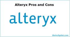 Alteryx pros and cons. Alteryx is an advanced analytics software that uses statistical and predictive modelling, spatial analysis, text mining, and data