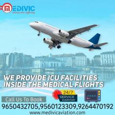 Medivic Aviation prefers a world-class ICU Air Ambulance in Ranchi with professional MD doctors, well-trained paramedical staff, and technicians who are available in charter aircraft for the proper care and effective medical treatment of the patient at the relocating time. We also provide full hi-tech medical facilities for the patient at a possible low fare compared to other service providers.

Website: http://bit.ly/2nZbBVF

