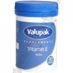 Valupak Vitamin E supplement capsules helps you maintain healthy skin and eyes. It also makes body's natural immune system strong. Order Valupak Vitamin E Capules online from Pharmacy Planet in the UK